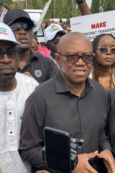 Nigerians Protest Against Rejection of e-transmission of Election Results