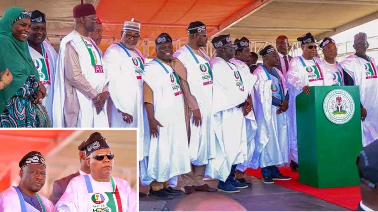 VP Shettima Receives Gov Fintiri Into APC Fold