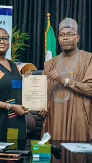 NCAA Presents Aerodrome Certificate For Akanu Ibiam International Airport Enugu