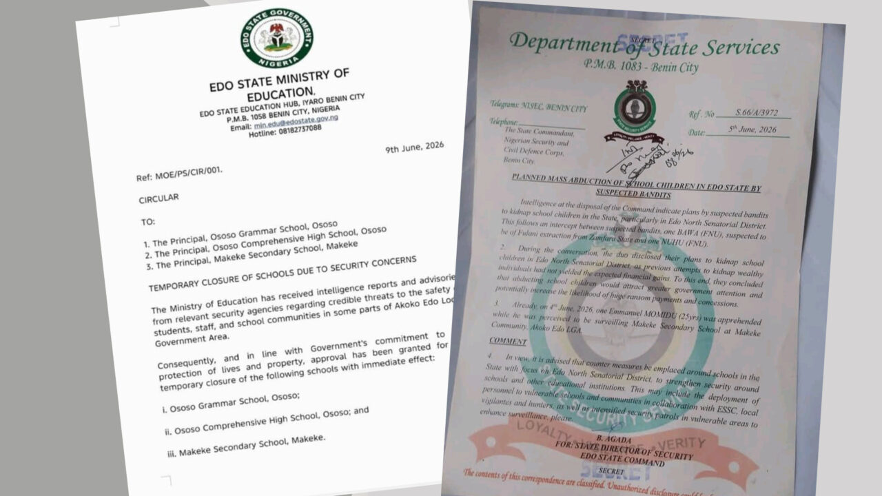 Edo Closes Schools to Avert Mass Abduction After DSS Alert