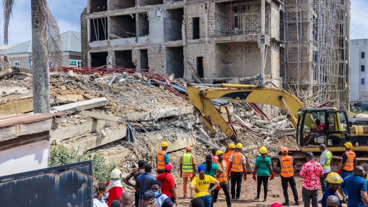 Uncompleted Hotel in Independence Layout, Enugu Collapse, 4 Injured, and 1 Feared Dead