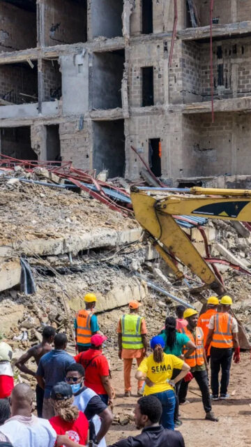 Uncompleted Hotel in Independence Layout, Enugu Collapse, 4 Injured, and 1 Feared Dead