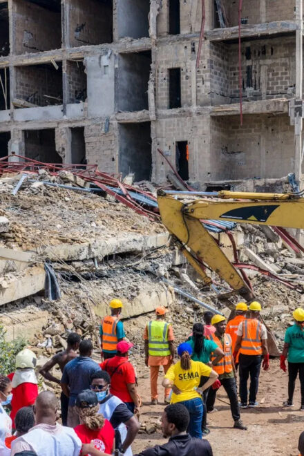 Uncompleted Hotel in Independence Layout, Enugu Collapse, 4 Injured, and 1 Feared Dead